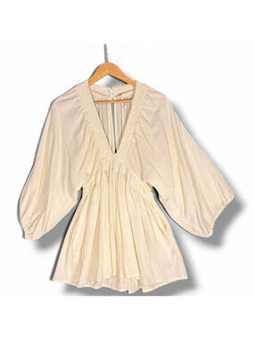 Free People For The Moment Mini Dress Size XS Cream